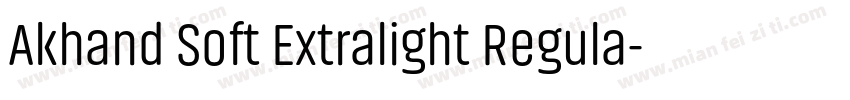 Akhand Soft Extralight Regula字体转换
